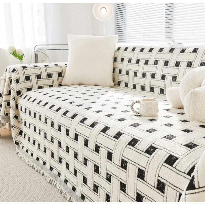 Ριχτάρι Chenille Με Κρόσια