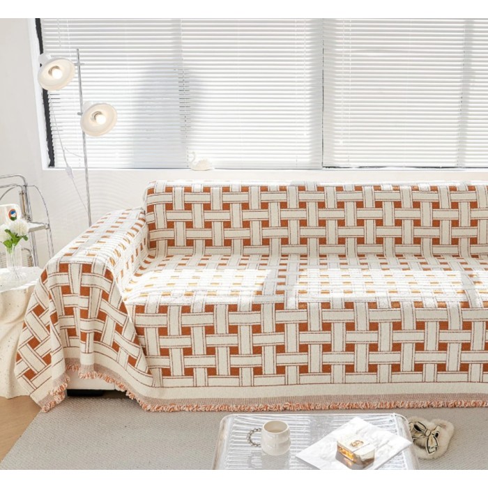 Ριχτάρι Chenille Με Κρόσια