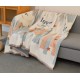 Ριχτάρι Chenille με κρόσια Αστέρια Πορτοκαλί 180x280cm ForHome