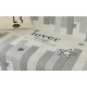 Ριχτάρι Chenille με κρόσια Αστέρια Γκρι 180x280cm ForHome