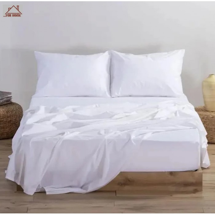Σεντόνι Διπλό Λευκό Hotel 200x240cm ForHome 