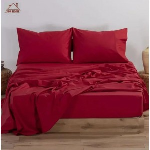 Σεντόνι Διπλό Μπορντό 200x240cm ForHome 9906058