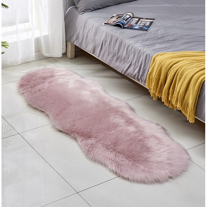 Πατάκι Γούνας 60x150cm Ροζ ForHome