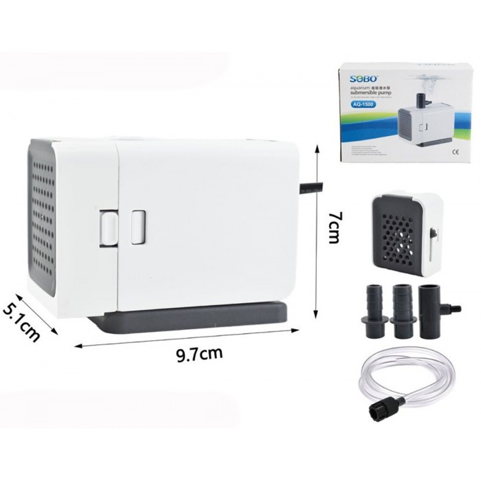 Κυκλοφορητής Νερού - Αντλία Ενυδρείου 25W 1500L/H Sobo