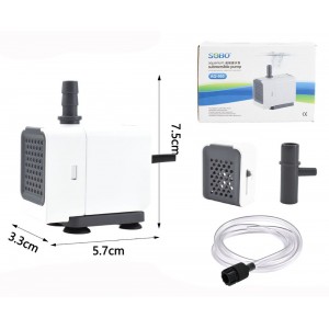 Κυκλοφορητής Νερού - Αντλία Ενυδρείου 6W 500L/H Sobo AQ-500