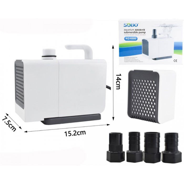 Κυκλοφορητής Νερού - Αντλία Ενυδρείου 80W 4000Lt/S Sobo 