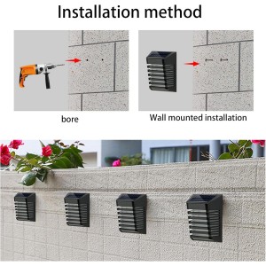 Ηλιακό Φωτιστικό Solar Wall lLght 9x5.3x12cm ForHome 7759523