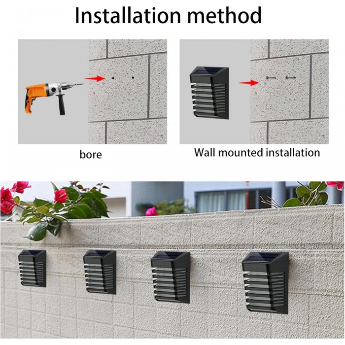 Ηλιακό Φωτιστικό Solar Wall lLght 9x5.3x12cm 