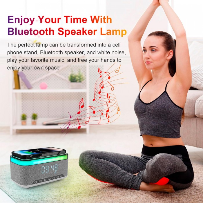 Ασύρματος φορτιστής με ηχείο Bluetooth 15W General Trade 