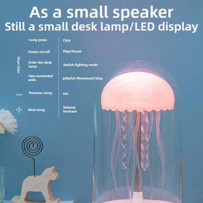 Φωτιστικό Επιτραπέζιο Led Μέδουσα με ηχείο Bluetooth 10.1x23.2cm General Trade 71005045