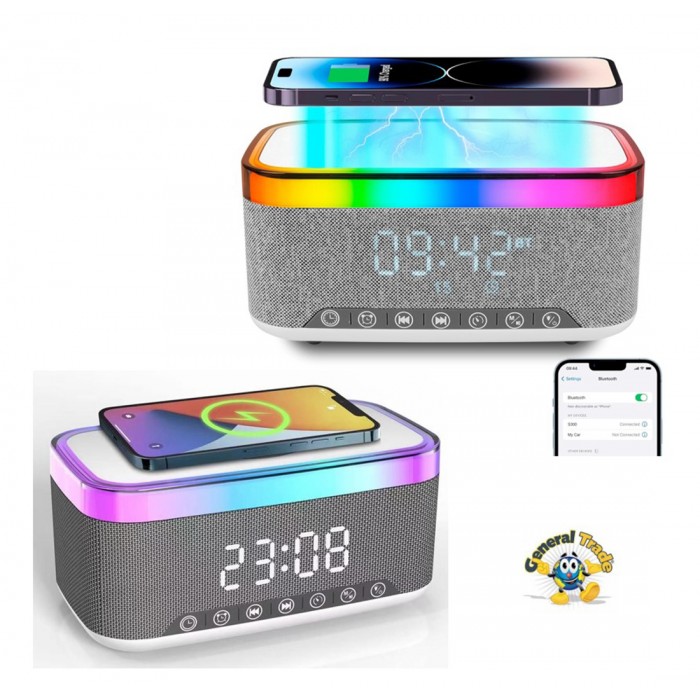 Ασύρματος φορτιστής με ηχείο Bluetooth 15W General Trade 