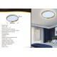 Πλαφονιέρα οροφής LED στρογγυλή χρυσή 49cm 46W 6500K GBW-751474