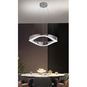 Φωτιστικό Οροφής Μεταλλικό Ασημί LED 50x100cm Galifas 07914410