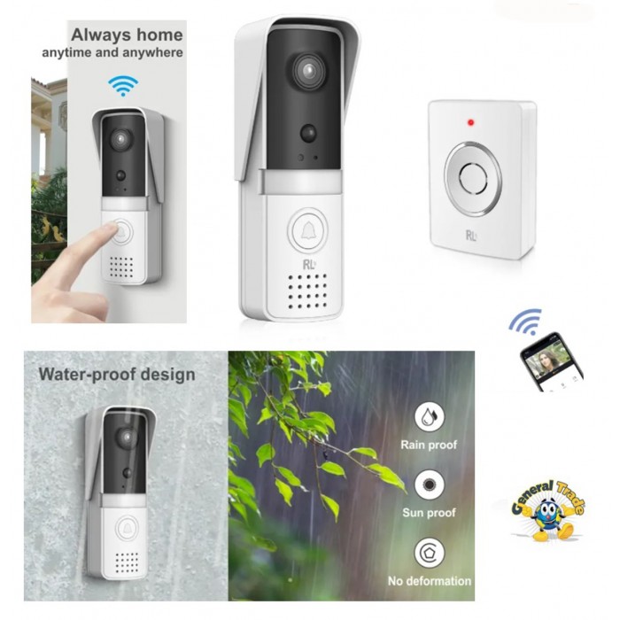Smart WiFi Video Κουδούνι Πόρτας General Trade