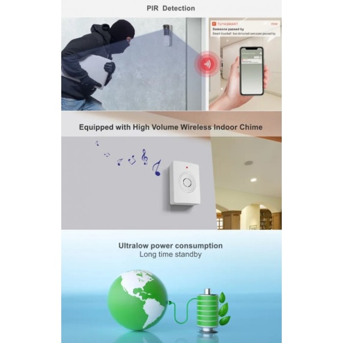 Smart WiFi Video Κουδούνι Πόρτας General Trade