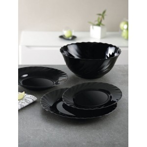 Μπωλ Γυάλινο Black Waves 23x7cm Galifas 8583526
