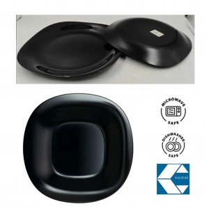 Πιάτο Γυάλινο Black Horizon 21.5x1.2cm Galifas 8583398