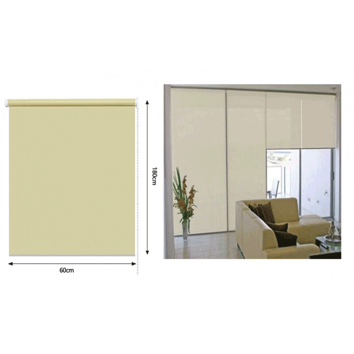 ρόλερ σκίασης μπεζ 60x180cm για παράθυρο κουζίνας