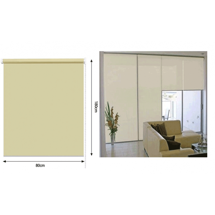 ρόλερ σκίασης μπεζ 80x180cm για παράθυρο κουζίνας