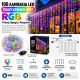 100 Λαμπάκια LED 1.4 μέτρα x 1 μέτρο RGB τύπου Βροχή General Trade 44307
