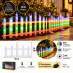 Φωτιζόμενος Χριστουγεννιάτικος Φράχτης Led RGB IP44 35x28cm 3 τεμαχίων General Trade 444266