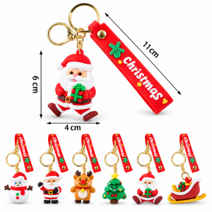 Μπρελόκ Πλαστικό Πολύχρωμο Christmas 17cm  Διάφορα 12 τεμαχίων General Trade 558828