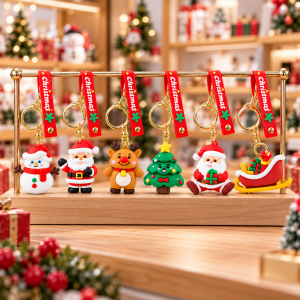 Μπρελόκ Πλαστικό Πολύχρωμο Christmas 17cm  Διάφορα 12 τεμαχίων General Trade 558828