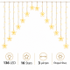 136 Led Λαμπάκια Θερμό Φως 3m τύπου κουρτίνα 16 Stars General Trade 472182