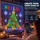 400 LED Smart Curtain Light Χριστουγεννιάτικο Φωτιστικό Κουρτίνα 200x200cm RGB