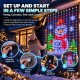 400 LED Smart Curtain Light Χριστουγεννιάτικο Φωτιστικό Κουρτίνα 200x200cm RGB