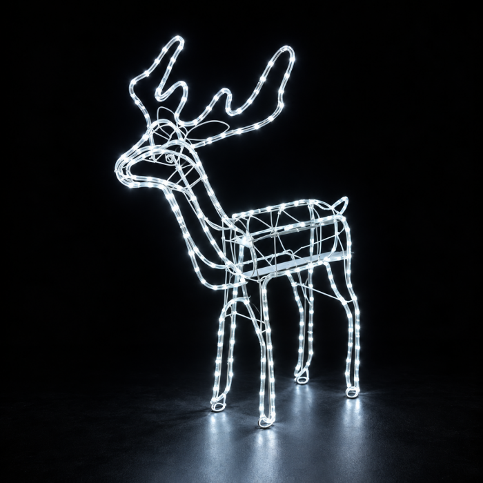 Φωτοσωλήνας Τάρανδος Led Λευκό Ψυχρό 100x54x113cm General Trade 721601