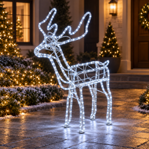 Φωτοσωλήνας Τάρανδος Led Λευκό Ψυχρό 100x54x113cm General Trade 721601