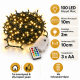100 Λαμπάκια Led Μπαταρίας 3AA Αισθητήρα Μουσικής Θερμό Λευκό 10m IP44 Aigostar Sds-8433325501273