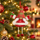 Διακοσμητικό Κρεμαστό Στολίδι 15x27cm Santa 12 τεμαχίων ForHome 936048