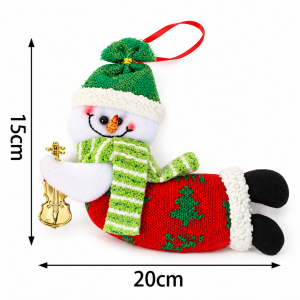 Διακοσμητικό Κρεμαστό Στολίδι 20x15cm Snowman 12 τεμαχίων ForHome 936039