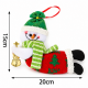 Διακοσμητικό Κρεμαστό Στολίδι 20x15cm Snowman 12 τεμαχίων ForHome 936039