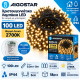 100 Led Λαμπάκια Μπαταρίας Θερμό Φως IP44 5m Aigostar 297664