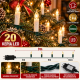20 LED  Κεριά  Θερμό Λευκό  Φως με Προγράμματα IP44 9 μέτρα General Trade 554048