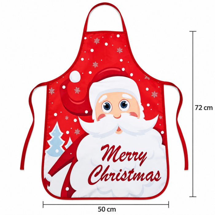 Ποδιά Ολόσωμη Christmas Santa 50x72cm ForHome 5542009