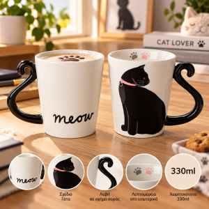 Κούπα Black Kitten 330ml Κεραμική 05003CPC50CL