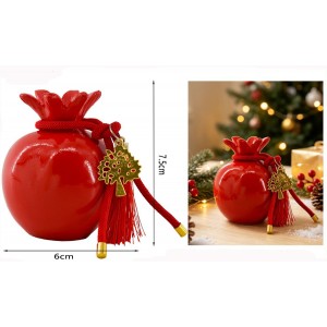 Διακοσμητικό Ρόδι 6x7.5cm Christmas Red Pomegranate Galifas 778644