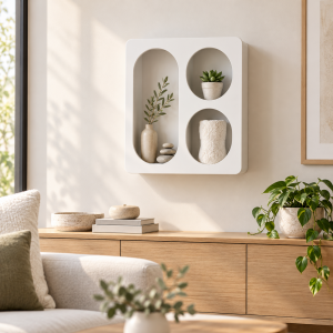 Ράφι Επιτοίχιο Λευκό Style 38x10x38cm General Trade 555864