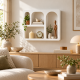 Ράφι Επιτοίχιο Λευκό Style 45x9x38cm με 4 αποθηκευτικούς χώρους