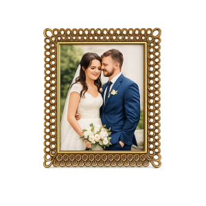Κορνίζα Πολυρητίνης Círculo Dorado 15x20cm με Χρυσό Πλαίσιο Galifas 7005786