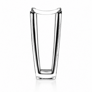 Βάζο Γυάλινο Τετράγωνο Crystal Curve Vase 14x30cm Galifas 992203
