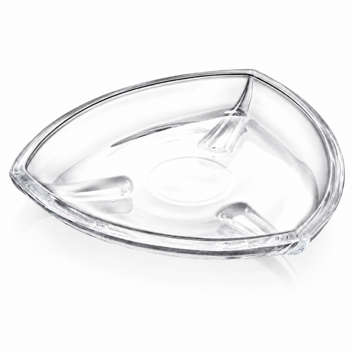 Πιάτα γλυκού γυάλινα Crystal Elegance 19x19cm σετ 6 τεμαχίων