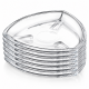 Πιάτα γλυκού γυάλινα Crystal Elegance 19x19cm σετ 6 τεμαχίων