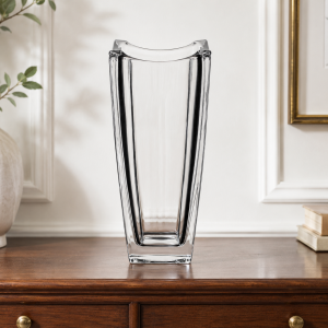 Βάζο Γυάλινο Τετράγωνο Crystal Curve Vase 14x30cm Galifas 992203