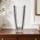 Βάζο Γυάλινο Τετράγωνο Crystal Curve Vase 14x30cm