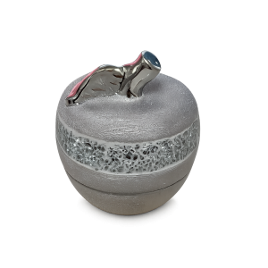 Φοντανιέρα Κεραμική Hesperides Silver Apple με Καπάκι 14x15cm Galifas 776012